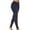 Navy, variant on Mifelio Leggings for Women, Womens Athleisure Ultra Soft Knit Foldover Ruched Skirted Yoga Leggings Women's Pants Black L