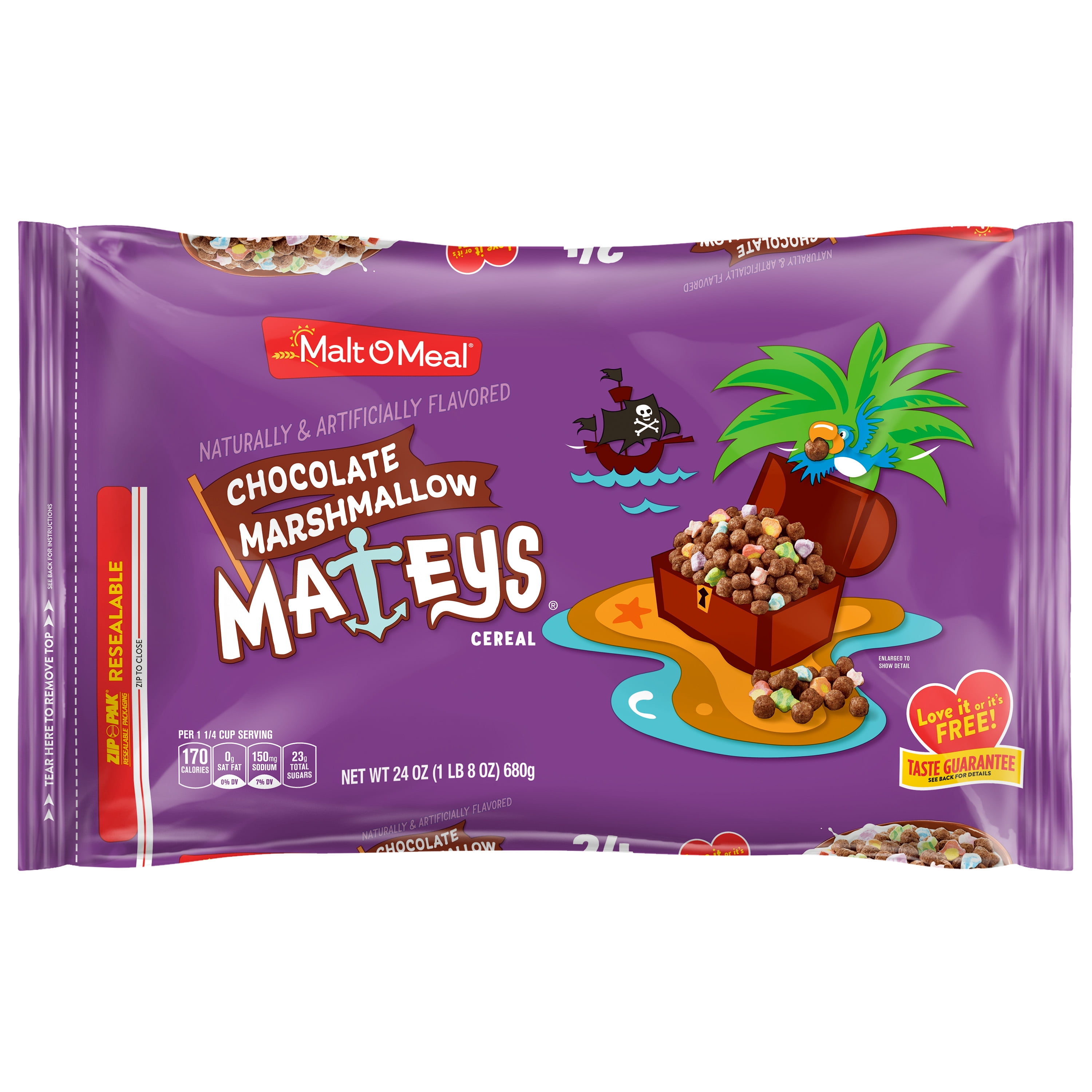 MaltOMeal Chocolate Marshmallow Mateys Cereal 24 oz. Bag