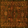 thumbnail image 1 of Ahgly Company Machine Washable Indoor Square Persian Yellow Traditional Area Rugs, 5' Square, 1 of 4