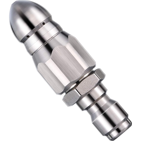 Sewer Cleaning Tool High-pressure Nozzle, 5000 PSI Drain Jetter Tip for Pipes, Sewers and Pressure Washers