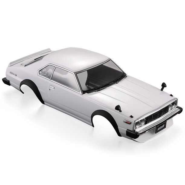 Killerbody 48701 1977 Skyline Hardtop 2000 GT-ES Estructura de la carcasa del cuerpo acabado para 1/ Abody Blanco