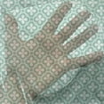 thumbnail image 3 of Floral Tulle Curtains with Rod Pocket, Clover Floral Shamrock Pattern Ornament Shabby Form Celtic Graphic, Sheer Drape for Wedding Party 2 Panels, 7 Sizes, Turquoise White, by Ambesonne, 3 of 3