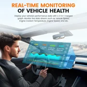 ANCEL ECHO OBD2 Scanner Bluetooth Full System Diagnostic Tool Bidirectional Code Reader for IOS & Android, Full OBD2 Function, 3+ Maintenance, Lifetime Free Update