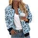 thumbnail image 2 of Ailaofu Womens Zip up Sweatshirt Jacket Stand Collar Hoodless Outerwear Casual Print Long Sleeve Bomber Coat with Pocket Fall, 2 of 5