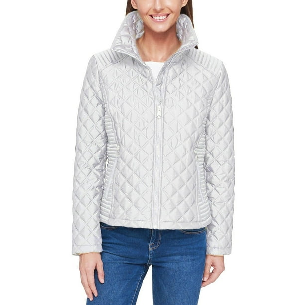 Andrew Marc Marc New York Womens Lightweight Quilted Jacket (White