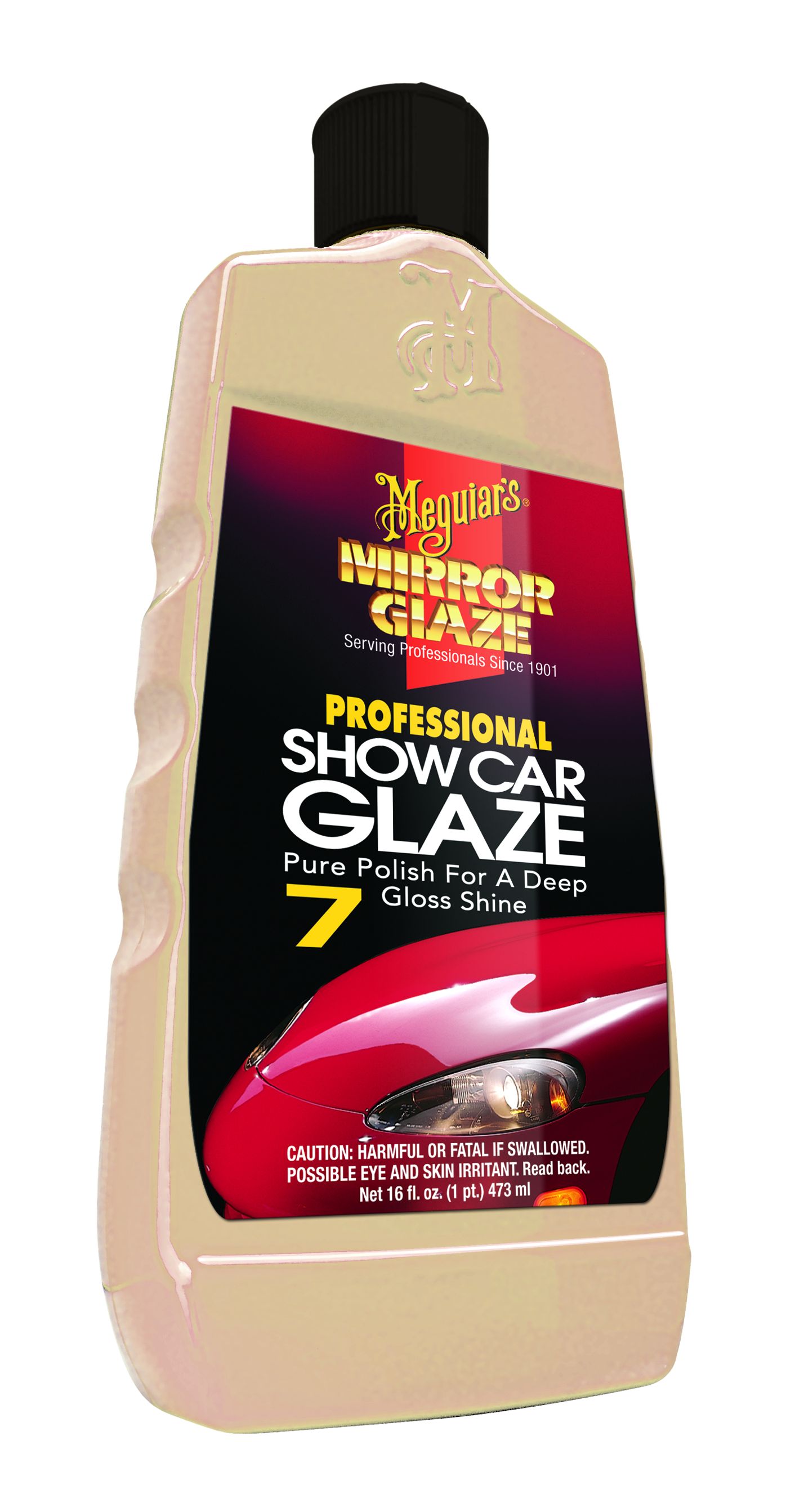 Meguiars M0716 Car Wax Mirror Glaze Liquid; 16 Ounce Bottle; Use To