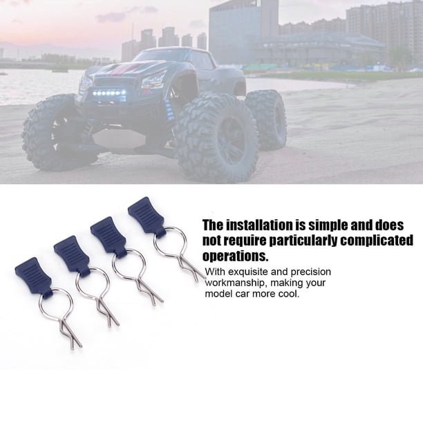 Accesorio de coche RC soporte de fijación duradero Piezas de juguete de coche RC Body Shell Clip Pin Set interior para principiantes Traxxas ANGGREK Otros