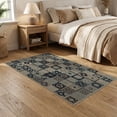 thumbnail image 2 of ODIKA 5'x7' Washable Area Rug Non-Slip, Low Pile, Stain Resistant Pvc Bottom Geometric Motif Contemporary Splicing Furnishing for Guest Room, Lounge, Apartment, 2 of 7