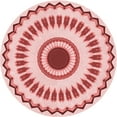 thumbnail image 1 of Ahgly Company Machine Washable Indoor Round Transitional Red Area Rugs, 8' Round, 1 of 7