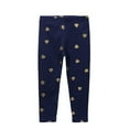 thumbnail image 2 of Godderr Baby Girls Blue Leggings,Little Girl Love Printed Mosquito Proof Pants Toddler Cotton Leggings, 2 of 7