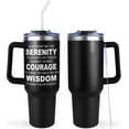 thumbnail image 2 of Sobriety Gifts for Women/Men, Mental Health Gifts, Best Sobriety Gifts, 1 Year Sobriety/Sober Gifts, Addiction Recovery Gifts, AA Gifts Sobriety for Women, Serenity Prayer Gifts Tumbler 40oz, 2 of 6