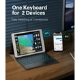 thumbnail image 5 of HPZZ Keyboard Case Compatible with Samsung Galaxy Tab S9 FE 10.9" / S9 11" 2023,Slim Smart 7 Color Backlit Detachable Tablet Keyboard and Mouses,with Smart Touchpad Built in Pen Holder, 5 of 9