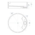 thumbnail image 2 of ALFI brand ABRS15R 15" Round White Matte Solid Surface Resin Sink, 2 of 12