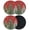 Red, variant on Christmas Trees Coasters Set of 2, Absorbent Coasters for Drinks, Beige Xmas Tree Snowflake Birds Coaster for Desk Coffee Table Protection, Home Decor House Warming Gifts 4"