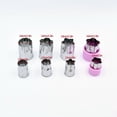 thumbnail image 3 of Curated Selection Shiogb 8Pc Stainless Flower Shaped Printing Vegetable and Fruit Cutting and Embossing, Stainless Steel Cookie Cutter Flower-Shaped 8-Piece Set (4 Large and 4 Small) in Red, 3 of 9