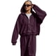 thumbnail image 3 of Conjuntos de Chándal de 2 Piezas para Mujer, Sudadera con Capucha y Pantalones Deportivos, Conjunto Deportivo A Juego para Estar en Casa, para Otoño Oscuro S, 3 of 9