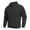 Dark Gray-06, variant on Men's Quarter-Zip Raglan Sleeve Sweatshirt, Solid Color Mock Neck Casual Fall Pullover Top