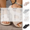 thumbnail image 3 of Samdudou Casual Sandals for Women Summer Open Toe Slip On Slides Woven Raffia Strap Texture Metal Buckle Detail Outdoor Walking Shoes Chic Beach Vacation Slippers Ladies, 3 of 9