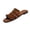 Brown, variant on Women Rhinestone Tassel Flat Slide Sandals Square Toe Cushioned Footbed Plus Size Spring Summer Bohemian Casual Shoes,Burgundy