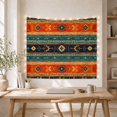 thumbnail image 5 of Geometric Diamond Motifs in Vibrant Horizontal Stripes, Energetic Boho for Southwest Decor Lovers, Woven Wall Art, Housewarming Gift Tapestry Wall Hanging for Living Room and Dorm, 5 of 7