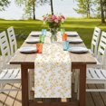 thumbnail image 3 of Yellow Spring Floral Table Runner 90 Inches Long,Elegant Watercolor Summer Botanical Cotton Linen Table Runners Dresser Scarves,Decorative Tabletop Scarf Furniture Cover for Home Dinner Party 13"x90", 3 of 8
