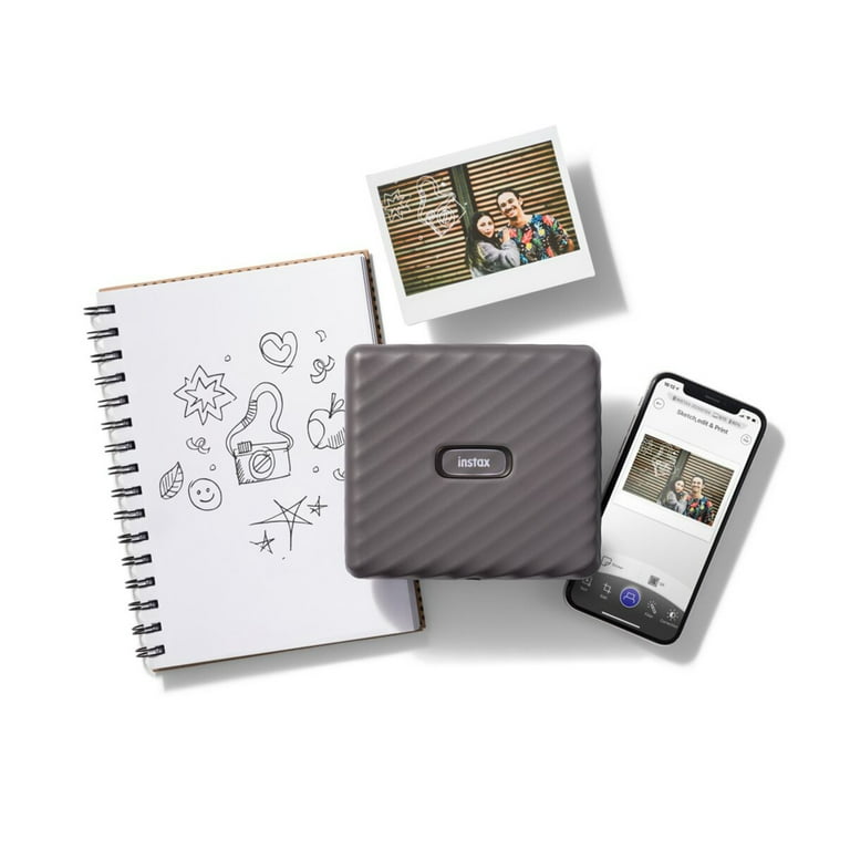 Fujifilm Instax Link Wide Printer Mocha Grey + Twin Pack
