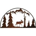 thumbnail image 1 of 7055 700371828080 Moose Hoop Metal Wall Art - Rust Patina, 1 of 2