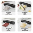 thumbnail image 3 of Machine de Scellage sous Vide Alimentaire, Scelleuse Automatique Humide et Sec avec Design Compact Compatible avec Toutes les Marques de Sacs, Kit de Démarrage Complet pour Cuisine Maison, 3 of 8