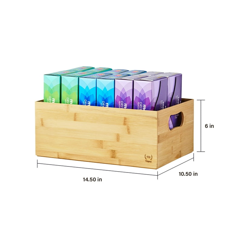 The Home Edit Bamboo Medium Storage Bin - Walmart.com