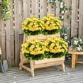 thumbnail image 3 of UV Resistant Outdoor Artificial Daisy Flowers Bouquet, Realistic Faux Greenery Bonsais for Hanging Bonsaier, Lifelike Floral Decor for Porch Patio Garden Yard Indoor Table Centerpiece, Yellow, 3 of 5