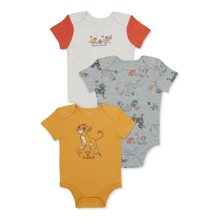 

Disney The Lion King Baby Boys Bodysuit 3-Pack Sizes 0-24 Months