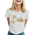 thumbnail image 2 of mfyjkho Tops De Moda Para Mujer, Blusa De Verano Con Cuello Redondo Y Manga Corta Con Estampado De Moda Para Mujer Tops Para Mujer M, 2 of 4