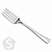 Visions 4 Silver Plastic Tasting Fork - 400/Case