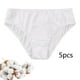 thumbnail image 3 of 5 piezas de ropa interior desechable para mujer bragas desechables transpirables con Cintura elástica L, 3 of 8