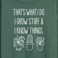 thumbnail image 3 of Instant Message - I Grow Stuff And Know Things - Women's Lightweight French Terry Long Sleeve Shirt, 3 of 6