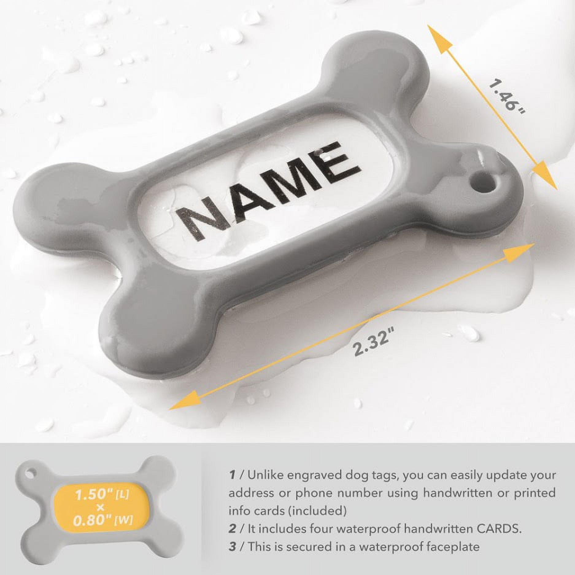 Petfactors Adjustable Dog Collar with Personalized Tags Custom