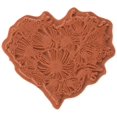 thumbnail image 1 of IndigoBlu PHD Cling Mounted Stamp 3 by 3-Inch Poppy Heart Dinkie, 1 of 2