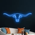 thumbnail image 4 of Handmadetneonsign Bull Head Neon Sign, Western Longhorn Bull Neon Wall Art Decor, Buffalo Wall Decor, 4 of 4