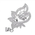 thumbnail image 2 of 0.7ct Cubic Zirconia Cross Pendant Necklace 925 Sterling Silver 45cm, 2 of 4