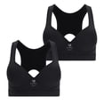 thumbnail image 1 of Brassier Deportivo Marel para Mujer, Seamless Negro Talla 34B, 2 Piezas, 1 of 4