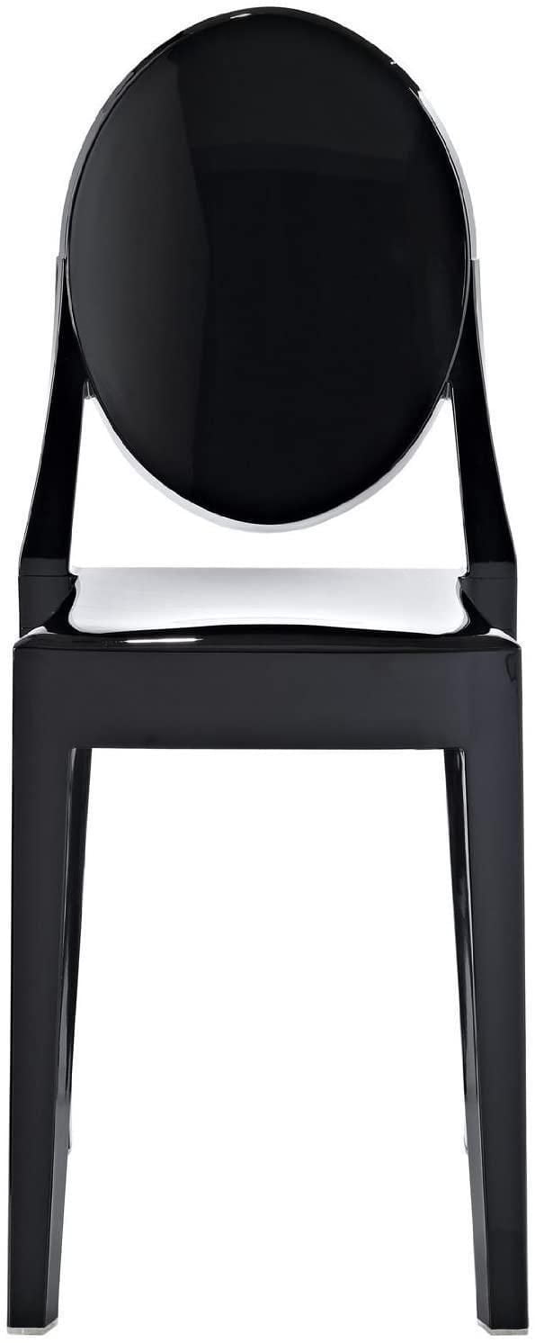 Nicer Furniture Ghost Side Chair in Black