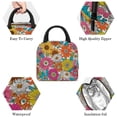 thumbnail image 3 of ERJLKXP Vintage Daisy Flowers Insulated Lunch Bags for Women and Men,Adult Reusable Lunch Tote Bag for Work,cooler bag, 3 of 7