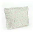 thumbnail image 1 of Bolsa de maquillaje floral portátil para mujeres para actividades al aire libre, viaje, verde, rosa claro, lona, 1 of 3