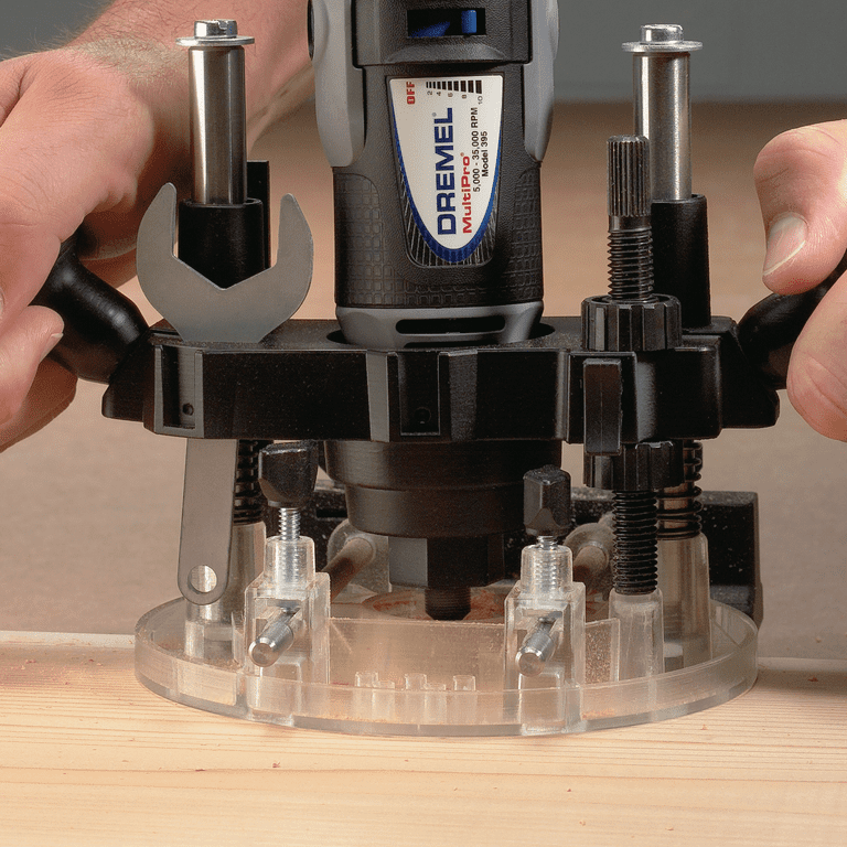 Dremel 5000 335-01 Rotary Tool Plunge Router Attachment, Compact &  Lightweight for Light-Duty Routing Projects, Perfect for Woodworking &  Inlay Work