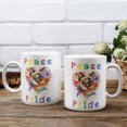 thumbnail image 3 of Peace Love Pride Siamese with Rainbow Sunglasses LGBT LGBTQ+ Mug Cat Lover Kitten Owner Gifts Coffee Tea Cup - 01004, 3 of 4