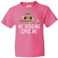 thumbnail image 3 of Inktastic My Grandma Loves Me Girls Youth T-Shirt, 3 of 5