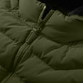 thumbnail image 3 of Lilgiuy Men's Sports Thick Jacket Fashion Solid Full Zip Windproof and Cold Detachable Hood Warm Padded Jacket, 3 of 4