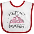 thumbnail image 3 of Inktastic Tiara 1st Birthday Princess Girls Baby Bib, 3 of 4