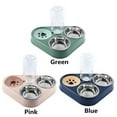 thumbnail image 4 of Fashion Automatic Large Capacity Stainless Steel Cat Bowl Water Drinking Feeder Pet Feeder Dog Bowl GREEN, 4 of 8
