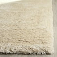 thumbnail image 3 of SAFAVIEH Indie Balfour Solid Shag Area Rug, Light Beige, 4' x 4' Square, 3 of 6